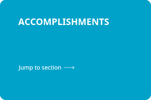 Accomplishments. Jump to section.